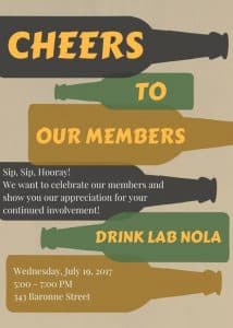 Cheers to Our Members | July MPI Meeting @ DrinkLab NOLA | New Orleans | LA | United States